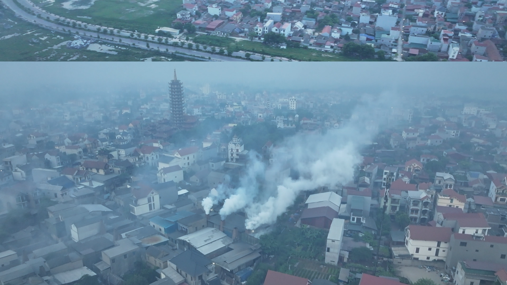 Ô nhiễm từ trên trời cho đến dưới đất tại cụm công nghiệp tái chế nhôm